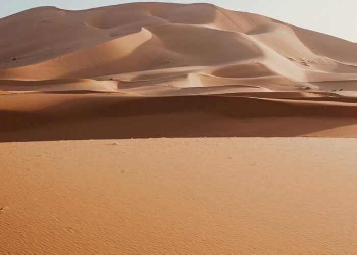 Golden sand dunes landscape of Erg Chebbi Merzouga on 3-day Errachidia desert experience